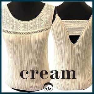 CREAM Brand Off White Angolie Lace Top (EU 34/US XS)